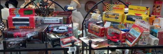 A good selection of die cast including Matchbox etc.