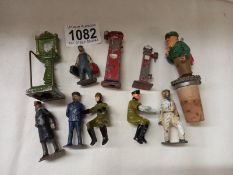 A small lot of metal toy figures etc.