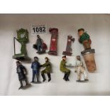 A small lot of metal toy figures etc.