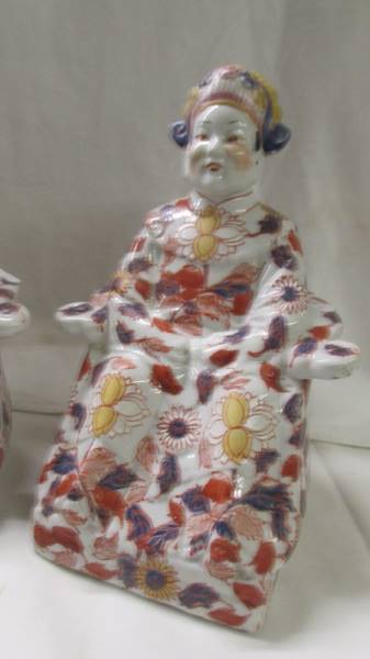 A pair of Chinese seated figures. - Image 3 of 4