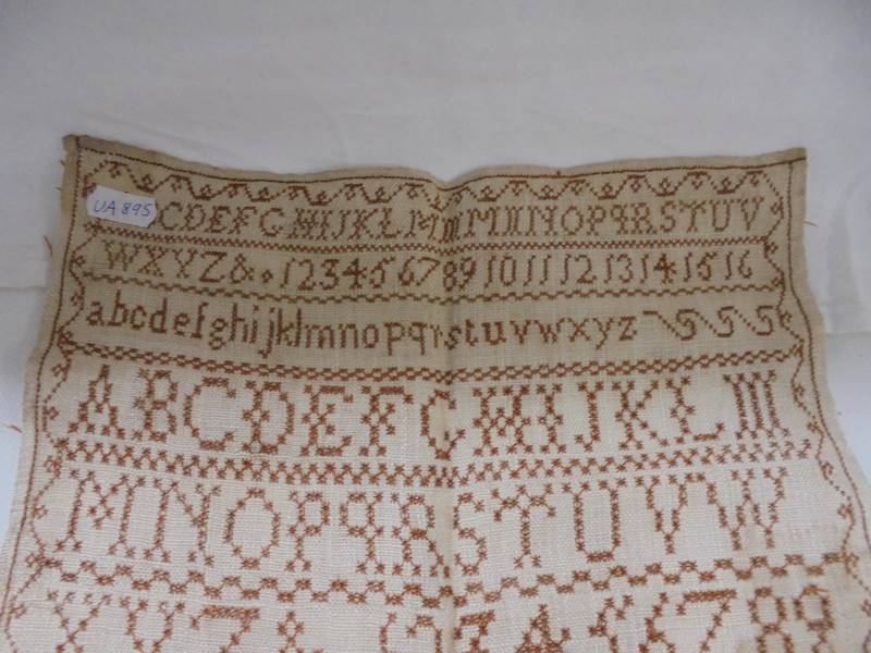 A 19th century sampler by Mary Anne Eddowes, June 8 1820. - Image 2 of 4