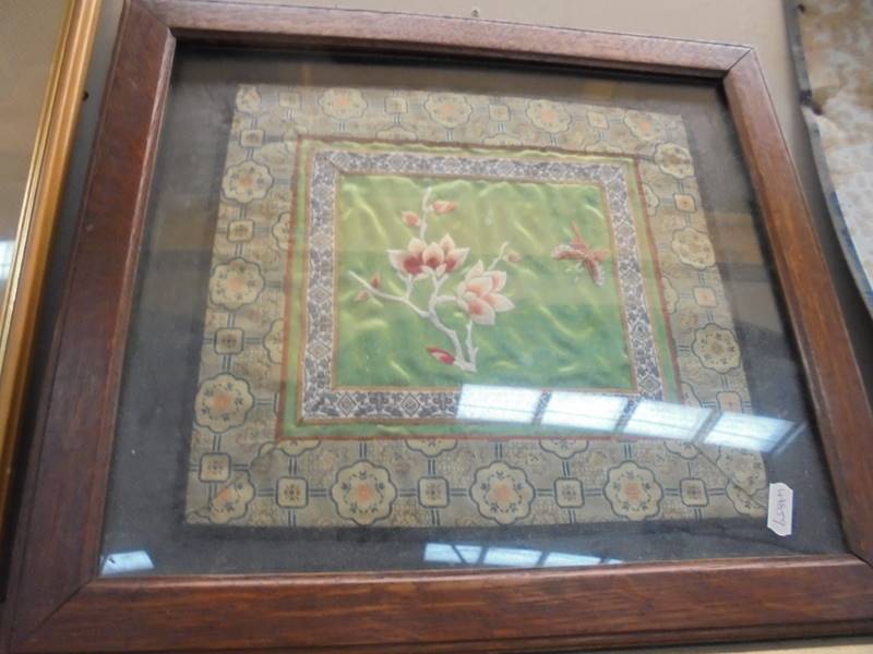 Two framed needleworks, COLLECT ONLY. - Image 3 of 3