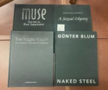 4 limited edition The Erotic Print Society books including Naked steel by Gunter Blum,