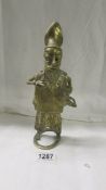 A bronze African figure, 25cm tall, age unknown.