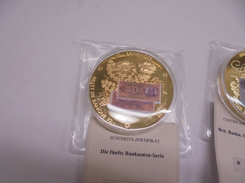 Seven 'British Banknote' coins in case. - Image 2 of 6