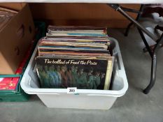 A mixed lot of albums including Buddy Holly & Moody Blues etc.