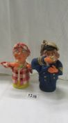 Two drinking toys - Seaman and Scotsman, made in GDK. a/f.