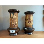 2 early Bretby vases