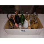 A mixed lot of perfume and other bottles