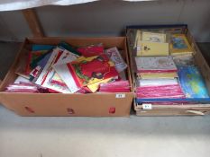 A quantity of mixed Christmas cards & a quantity of mixed greeting cards etc.