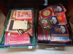 A case of mixed loose Valentines day cards & case of mixed loose Christmas cards COLLECT ONLY
