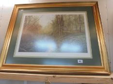 A large gilt framed and glazed print entitled 'Natural Spring', COLLECT ONLY.