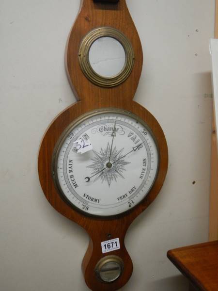 A Victorian mahogany barometer, COLLECT ONLY. - Image 2 of 2