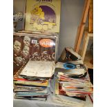 A good selection of LP and 45 rpm records.