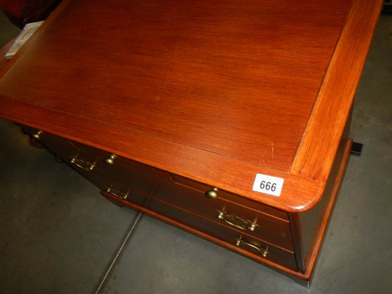 A three over two stag chest of drawers, COLLECT ONLY. - Image 2 of 3