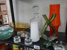 A good lot of glass ware including decanter.