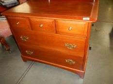 A three over two stag chest of drawers, COLLECT ONLY.