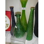 A collection of vases including one with Empress Coat of Arms.