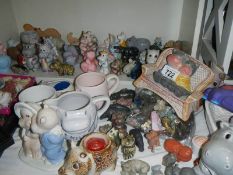 A large quantity of Hippo ornaments.