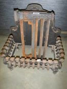 An old cast iron fire basket etc., COLLECT ONLY.