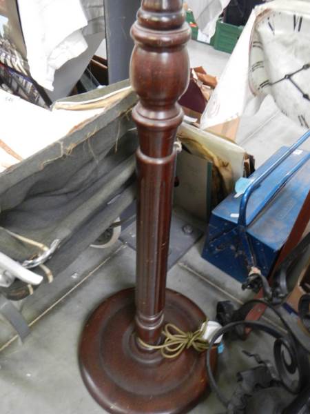 A mahogany standard lamp, COLLECT ONLY. - Image 2 of 2