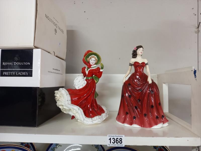 A Royal Doulton figure, Christmas Day 2005 HN 4723 and Jennifer HN4912. Collect Only.