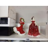 A Royal Doulton figure, Christmas Day 2005 HN 4723 and Jennifer HN4912. Collect Only.