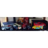 A quantity of Die cast cars etc.