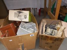 2 boxes of vintage photographic equipment. Collect Only.