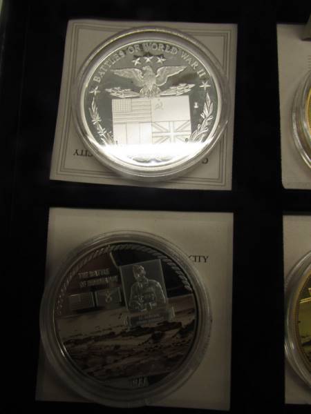 A set of six WW2 commemorative coins. - Image 2 of 4