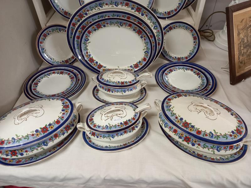 48 pieces of Staffordshire dinnerware including platters, tureens etc., COLLECT ONLY. - Image 4 of 5