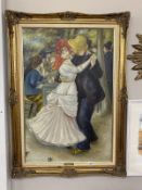 After Renoir by quilter, The ball at Bouiual.