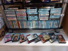 Aproximately 80 vintage cassette tapes including The Beatles, Rolling Stones, Dr Hook, ELO,
