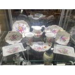 8 Pieces of Royal Crown Derby, posies porcelain and 2 paragon pin trays.