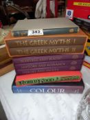 5 Folio society books including British myths and legends, The Greek myths etc.