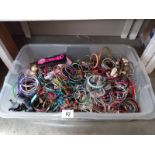 A large quantity of costume jewellery