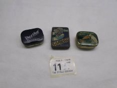 Three early 20th century tins of gramaphone needles.