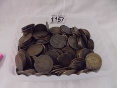 Approximately 4 kg of Victorian and Edwardian copper pennies.