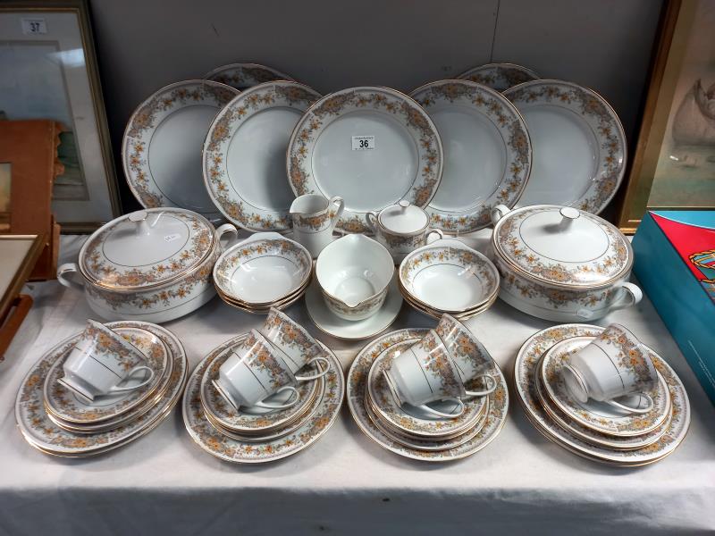 42 pieces of Noritake tea and dinner ware, COLLECT ONLY.