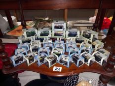 36 Oxford Diecast N gauge model vehicles.