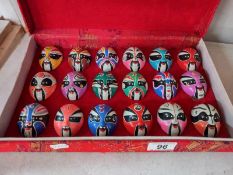 A case of vintage Chinese opera masks