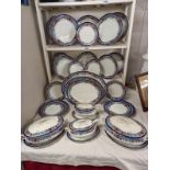 48 pieces of Staffordshire dinnerware including platters, tureens etc., COLLECT ONLY.