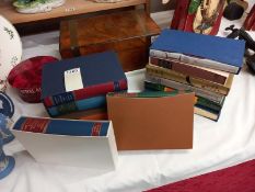 12 Folio Society books including fiction and historical.