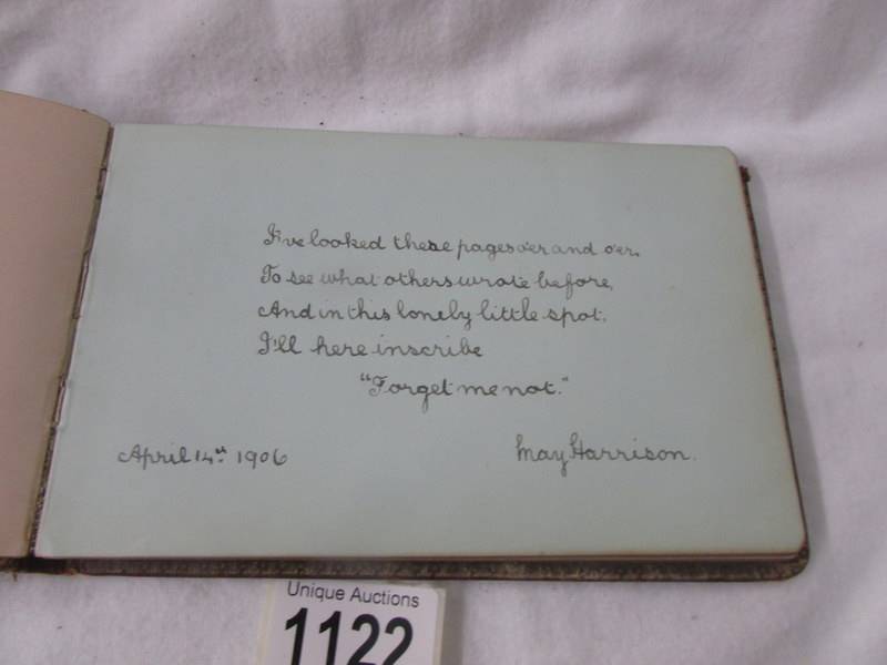 A circa 1901/10 autograph book with many sketches and paintings. - Image 5 of 11