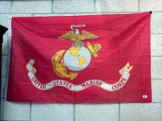 A United States Marine Corps flag.