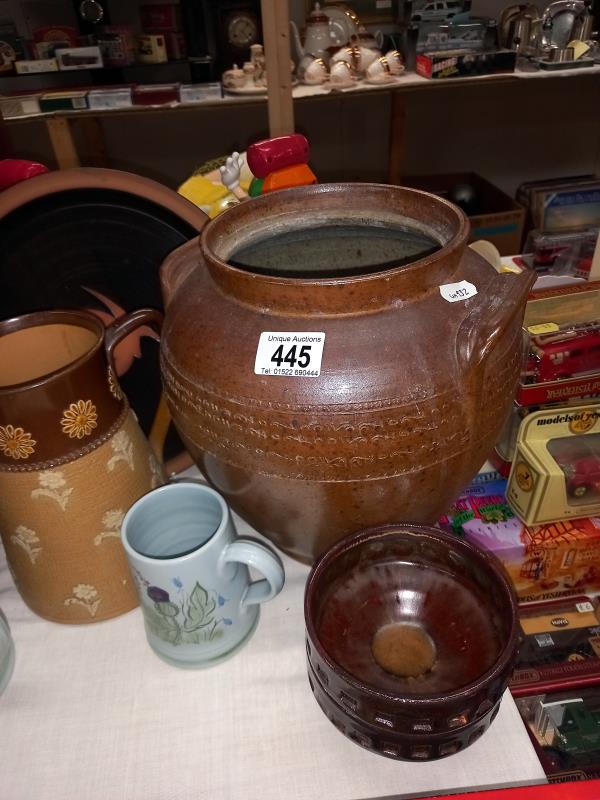 A good selection of stoneware jugs, mixed porcelain etc including Royal Doulton. Collect Only. - Image 3 of 3