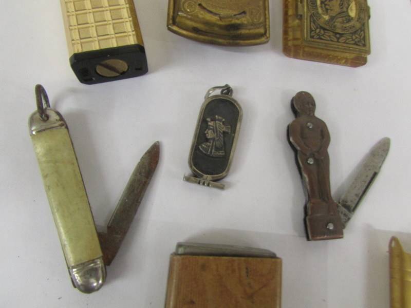 A mixed lot of lighters, match holders, pocket knives etc., - Image 3 of 4