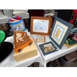 A collection of Winnie the Pooh items including Border fine arts wall plaque, boxed Schylling