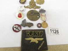 A mixed lot of military and other badges.