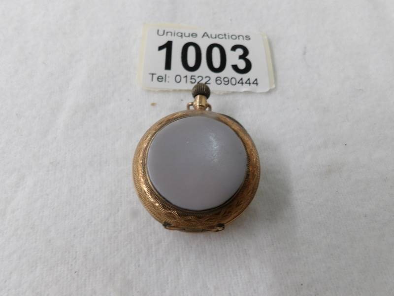 A 14ct gold ladies fob watch - Image 2 of 2